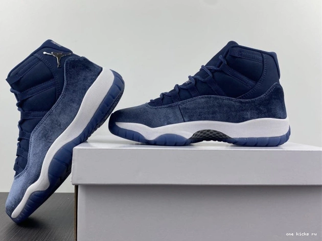 Rep Onekick MIDNIGHT 11 AIR WMNS NAVY AR0715-441 JORDAN VELVET 0806